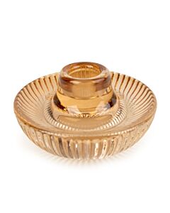 Candlelight Dual Candleholder - Amber